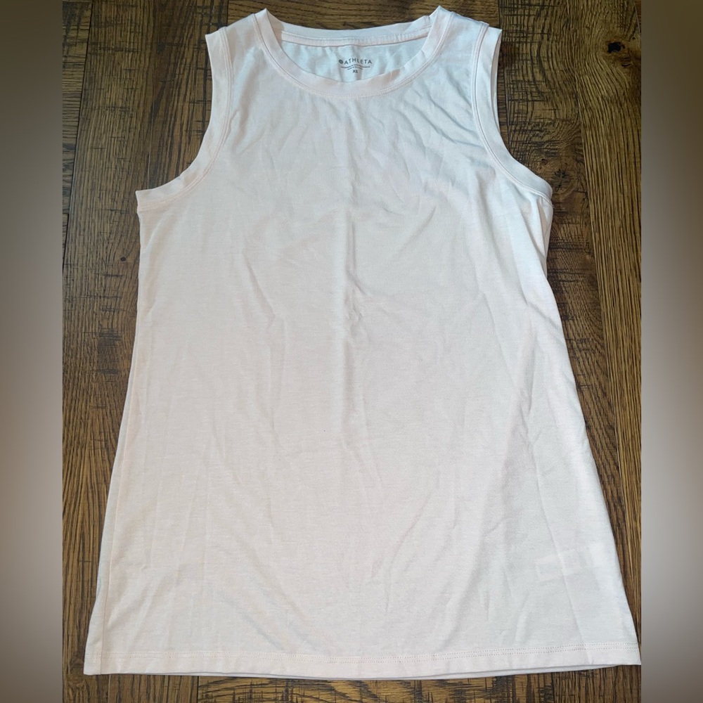 Light Pink Sheer Athleta Tank Top